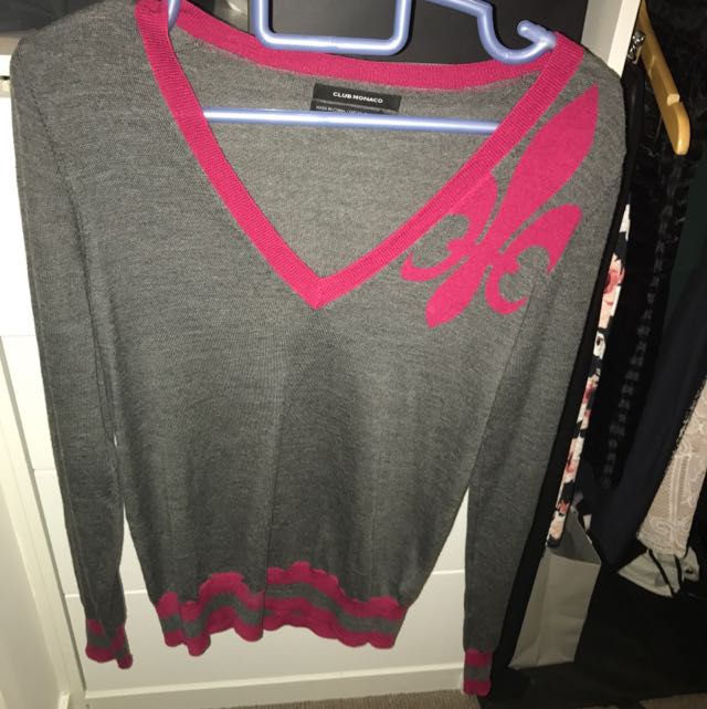 Club Monaco Grey Cashmere Jumper Size L Women S Fashion Clothes