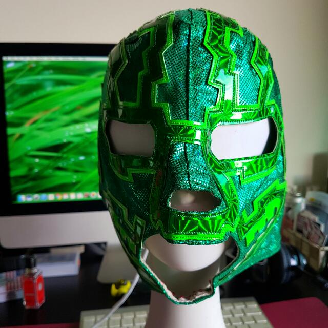 Wrestling Mask Semi Pro Grade Aztec Dragon Design Craft