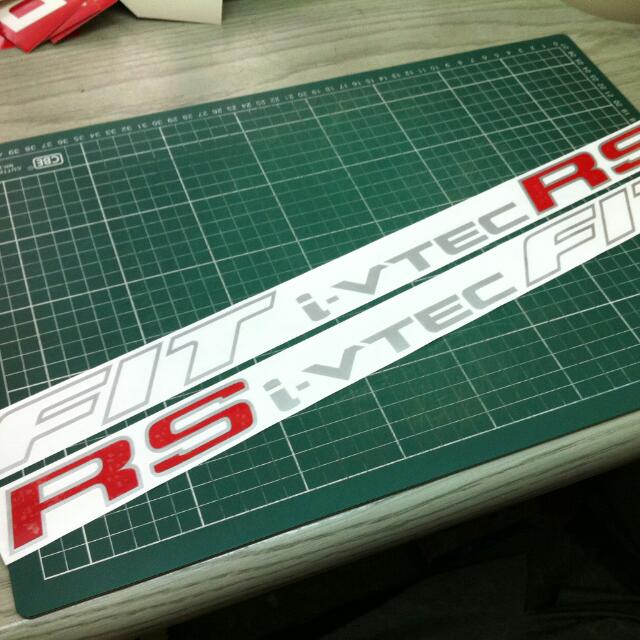 Fit I Vtec Rs Side Door Sticker Auto Accessories On Carousell