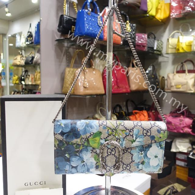 dionysus blooms print mini chain bag