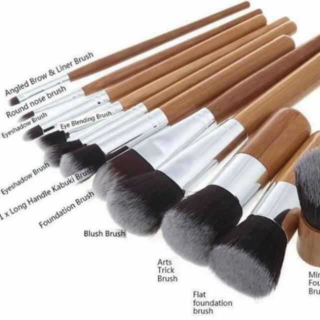 Kabuki Bamboo Brush Set, Beauty & Personal Care, Face, Face Care on