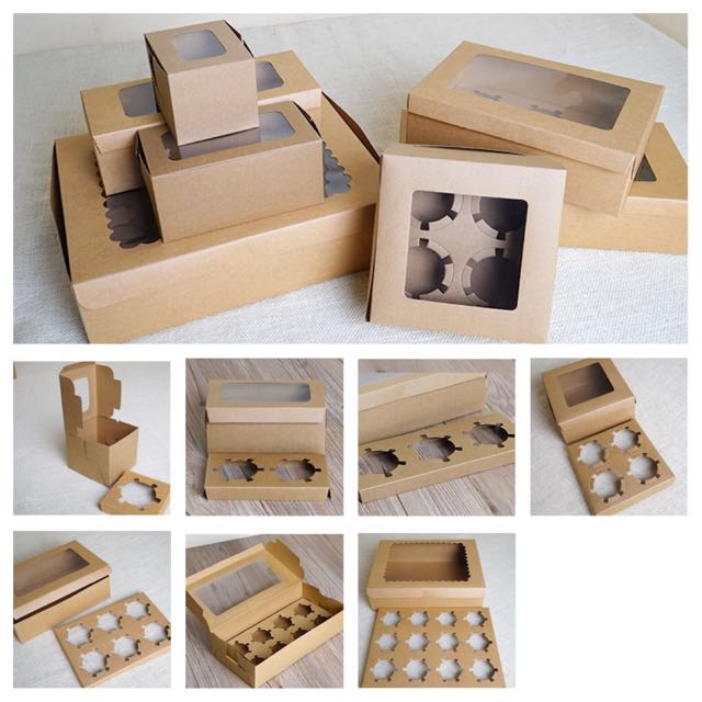 Kraft White Cupcake Box 1 2 3 4 6 8 12 Restock Coming Soon
