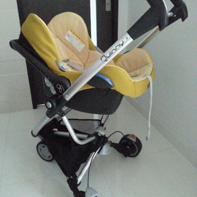 Quinny Stroller With Car Seat, Babies & Kids, Going Out, Car Seats on Carousell