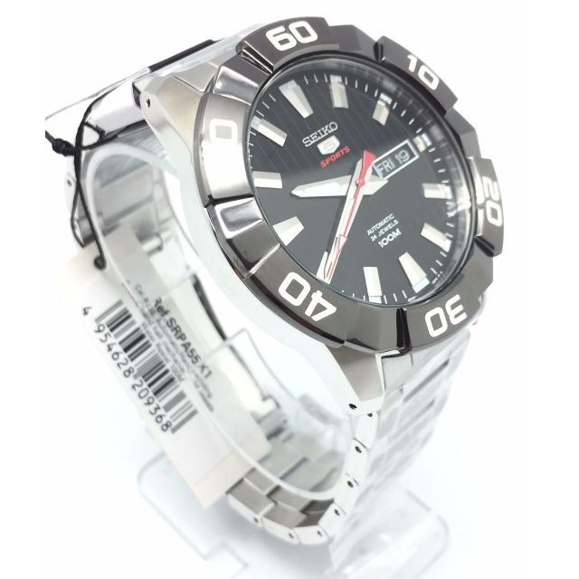 Seiko 5 Black Dial Automatic Men s Watch SRPA55 SRPA55K1 Men s