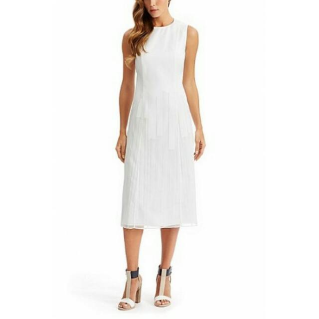 hugo boss white dress