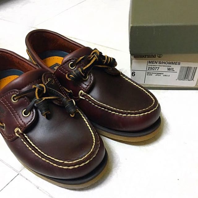 timberland rootbeer boat shoes