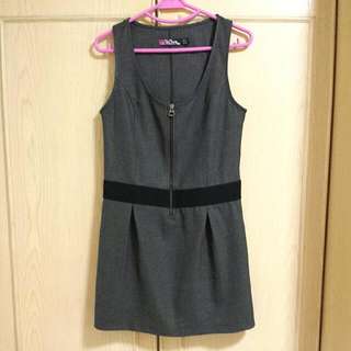 [Brand New] Trf Collection By Zara Dark Grey Sleeveless Dress EUR Size L