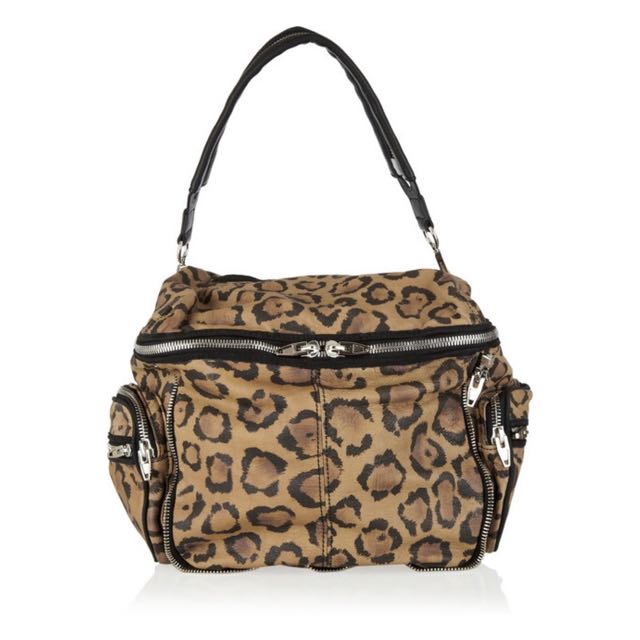 Alexander wang leopard top bag
