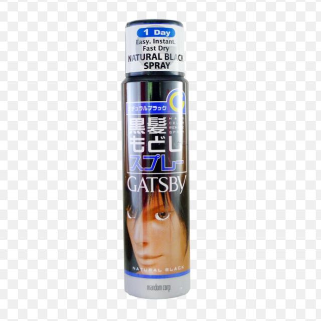 Brand New Gatsby Hair Colour Remake Spray Natural Black Hairspray