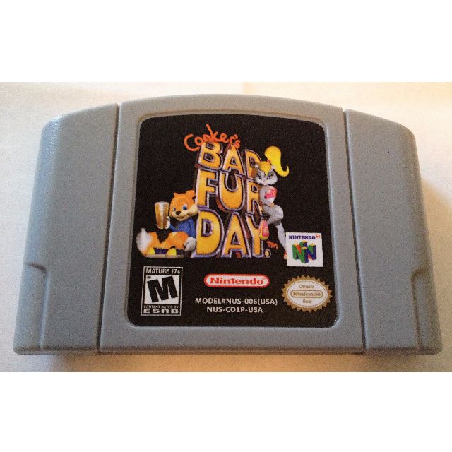 Conker s Bad Fur Day Nintendo 64 N64 Reproduction Cartridge