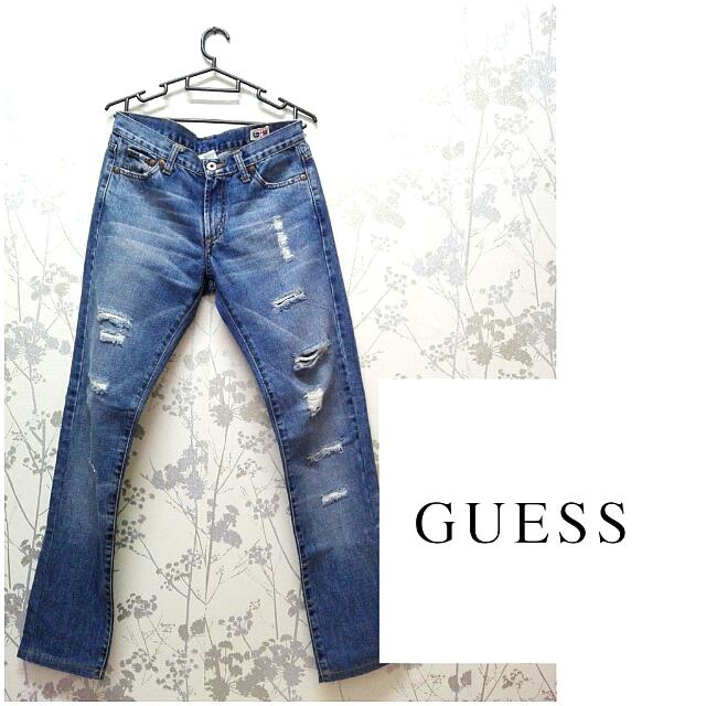Guess ripped jeans womens new arrivals