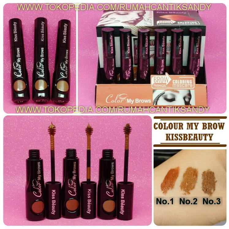 Kiss Beauty Brow Coloring Mascara Color My Brows Maskara Alis Olshop Fashion Olshop Produk Kecantikan Di Carousell