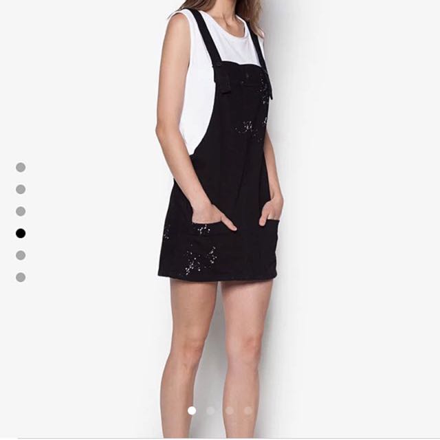 mango dungaree dress