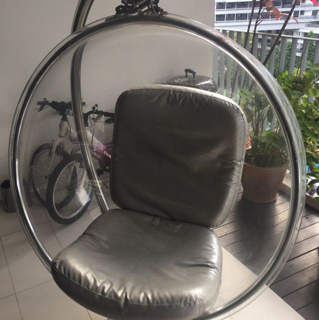 Perspex Hanging Chair Furniture Home Living Furniture Other Home Furniture On Carousell