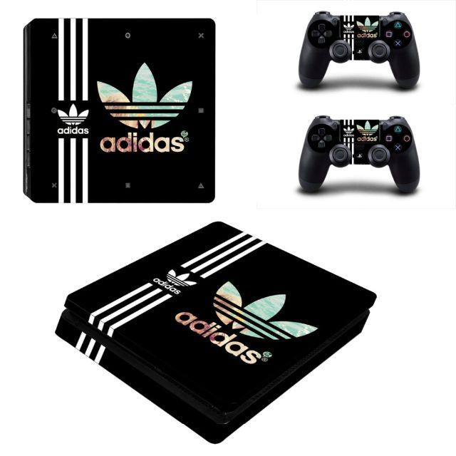 PS4 Slim Skin Sticker Decal Adidas theme Price Reduced Video Gaming Video Game Consoles Others on Carousell
