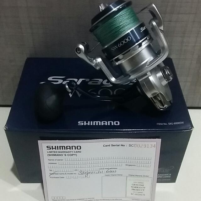 Shimano saragosa top sw 6000