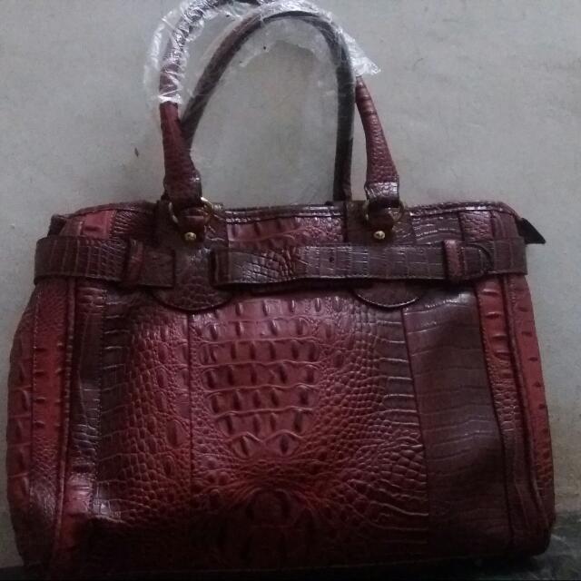 Tas Kulit Sintetis Tebal Fesyen Wanita Tas Dompet Di Carousell