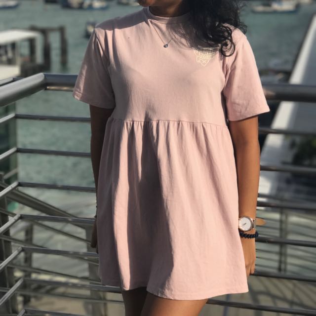Blush babydoll dress, Women's Fashion, Dresses & Sets, Dresses on Carousell