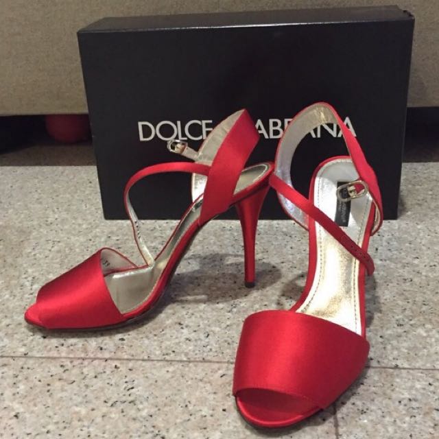 dolce and gabbana red heels