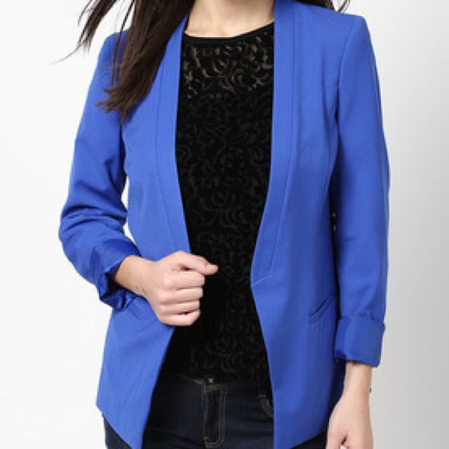 Dorothy Perkins Blue Coat blazer Women s Fashion Coats Jackets and Outerwear on Carousell