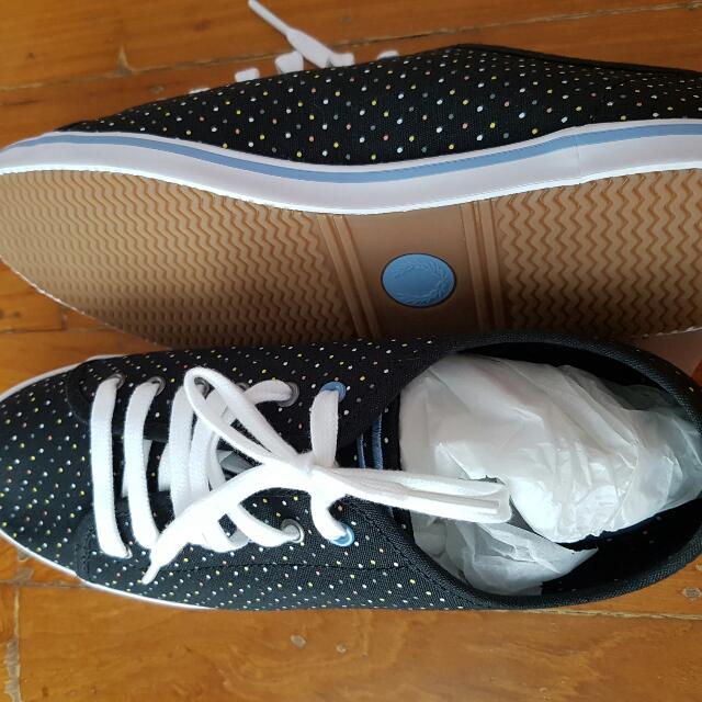 Fred Perry Multicolour Polka Dots Canvas Shoes Size 38