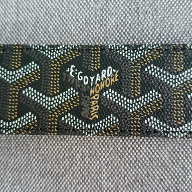 Stamped Leather Belt - Goyard Pattern – Lost Sailor Design