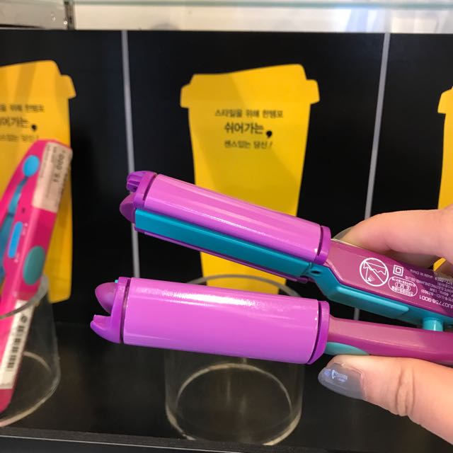 Korean mini hair straightener clearance