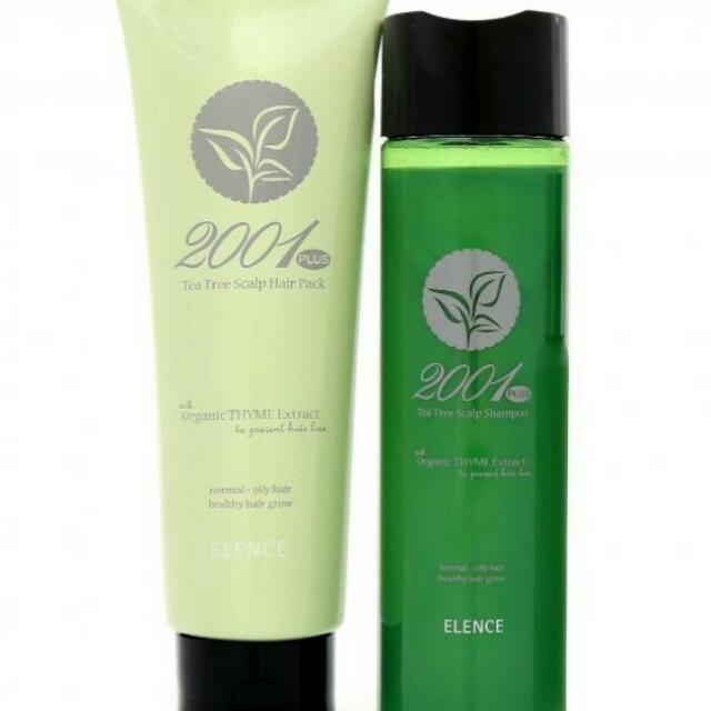 Promotion Elence 2001 Tea Tree Scalp Shampoo 320ml Hair Pack 240ml Fast Hair Growth And Minimizes Hair Loss