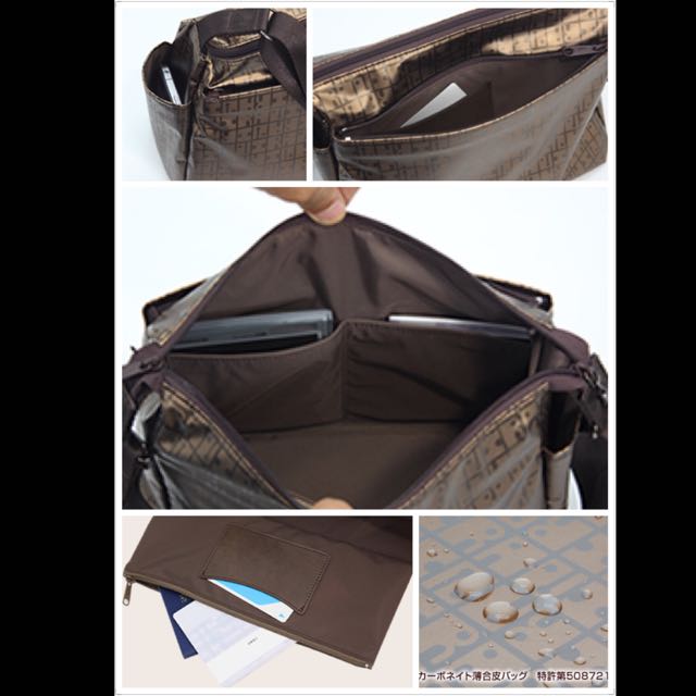 Ravi Ravi Japanese Label Sling Bag Light Gold Super Light Weight Japan Brand Waterproof Casual Sling Bag Women S Fashion Bags Wallets Cross Body Bags On Carousell