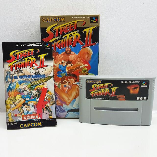 Super Famicom Game Street Fighter Ii Copy Game With Manual Toys