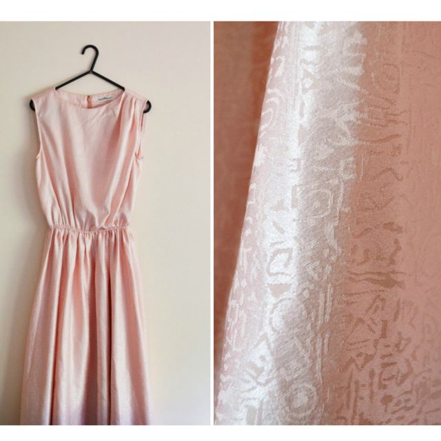 pastel coral dress