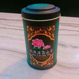 湖水綠典雅圓鐵盒(附內蓋)