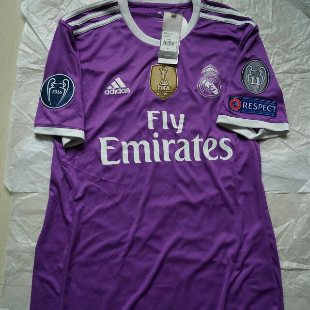 Sergio Ramos Real Madrid adidas 2016/17 Away Replica Jersey - Purple