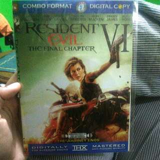 dvd resident evil terbaru. final chapter VI