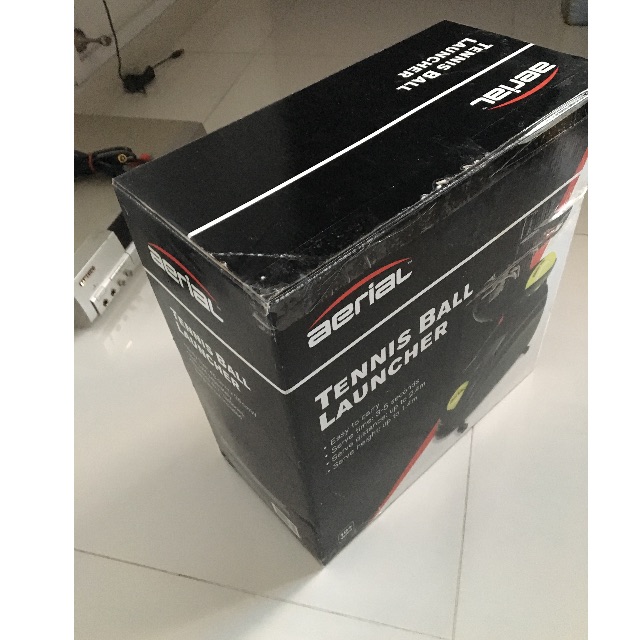 Aerial tennis ball launcher shop