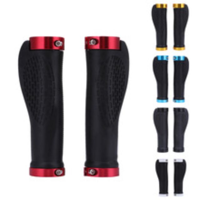 Ergonomic Rubber Mountain Bike Bicycle Handlebar Grips Cycling Lock-On Ends Od