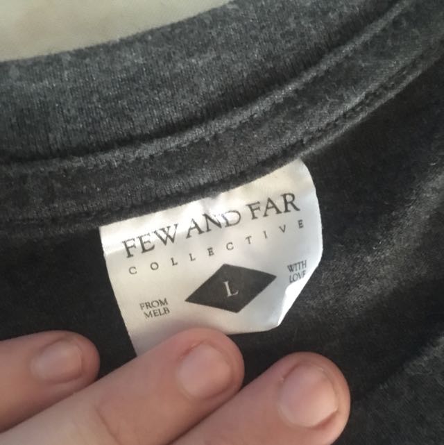 Few And Far Collective T Shirt Men S Fashion Clothes On Carousell