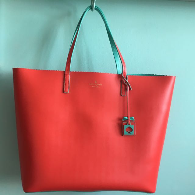 kate spade red bucket bag