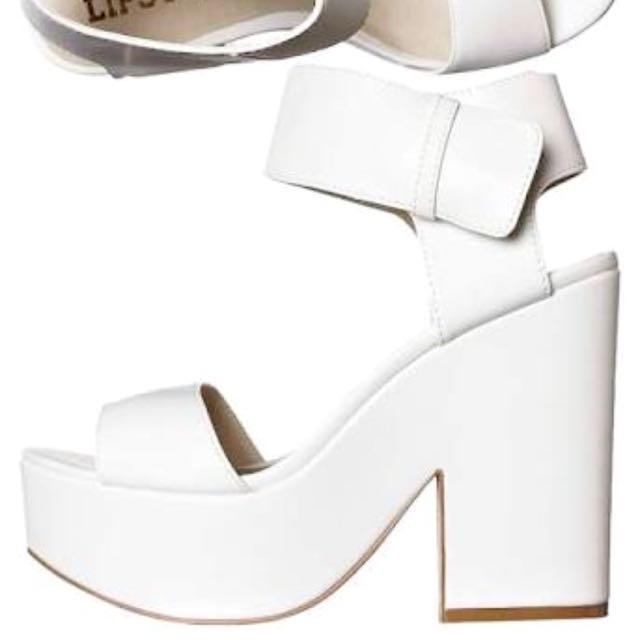 Lipstik white heels 2025