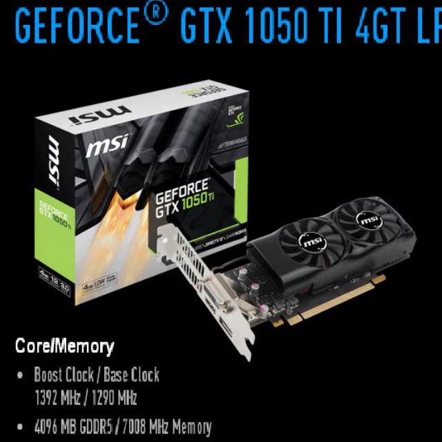Msi Gtx 1050 Ti 4gt Lp Electronics Computer Parts Accessories On Carousell