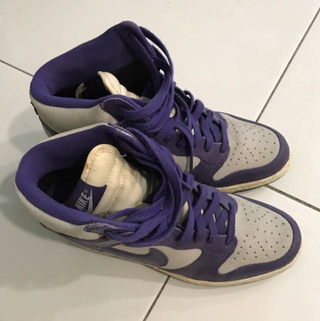 nike dunk high heels Purper