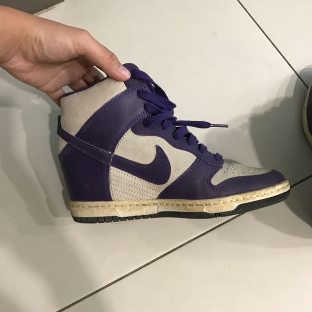 nike dunk high heels Purper