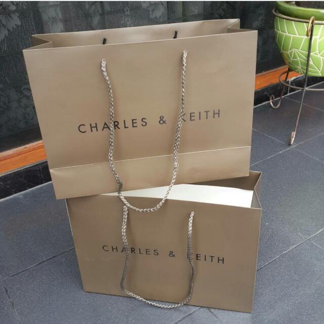 paper bag charles and keith original