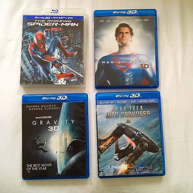 3d Blu Ray Moves All 4 For 45 00 Everything Else On Carousell