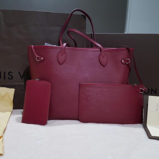 neverfull epi leather