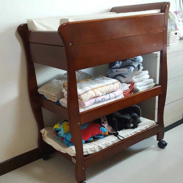 Babyhood Sleigh Change Table With Drawer