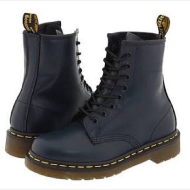 navy blue doc martens