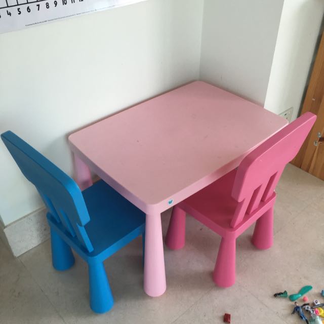 Ikea Children Table And Chairs, Babies & Kids, Baby Nursery & Kids
