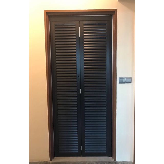 Louvre Bi Fold Door, Furniture, Home Decor on Carousell Louvre Bi Fold Door, Furniture, Home Decor on Carousell