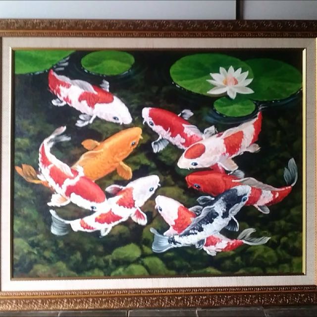 Lukisan Ikan  Mas Gambar Ikan  Koi 